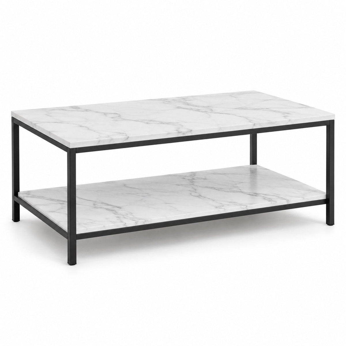 Céleste Lunelle — visuel sur fond blanc, table basse double plateau effet marbre